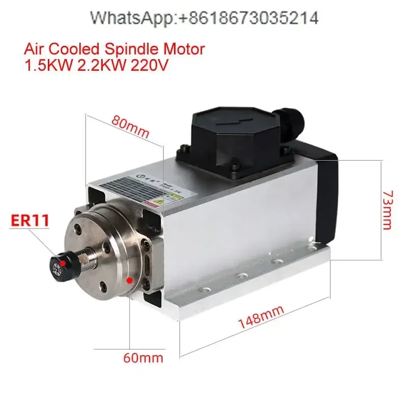 Er20 Collet Chuck Spindle Motor 220V - Silnik wrzeciona CNC 800W 1.5W 2.2KW