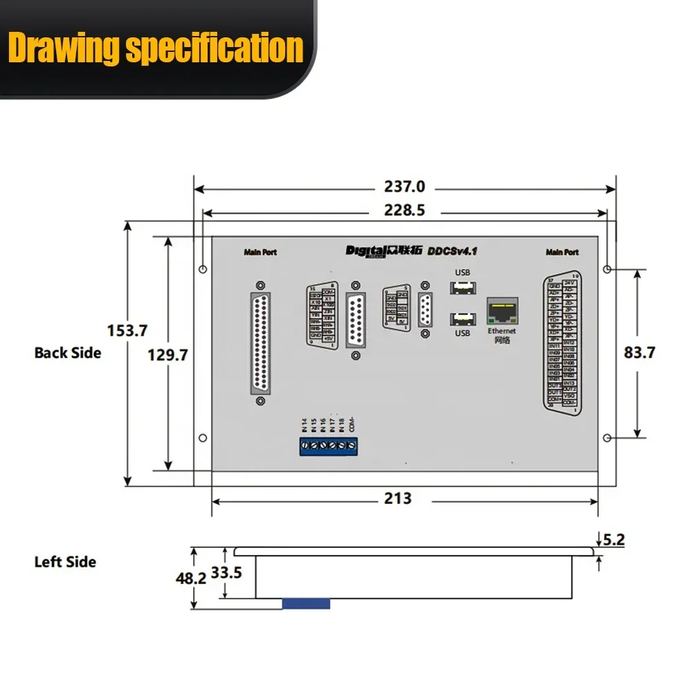 Ddcs V4.1 4 Axis Cnc Offline Controller - Najnowszy sterownik CNC HLTNC DDCS V4.1
