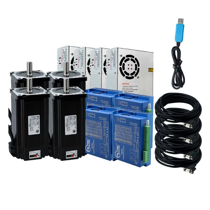 Hybrid Servo Driver Nema 34 8.5Nm - 4-osiowy zestaw silników krokowych Nema 34