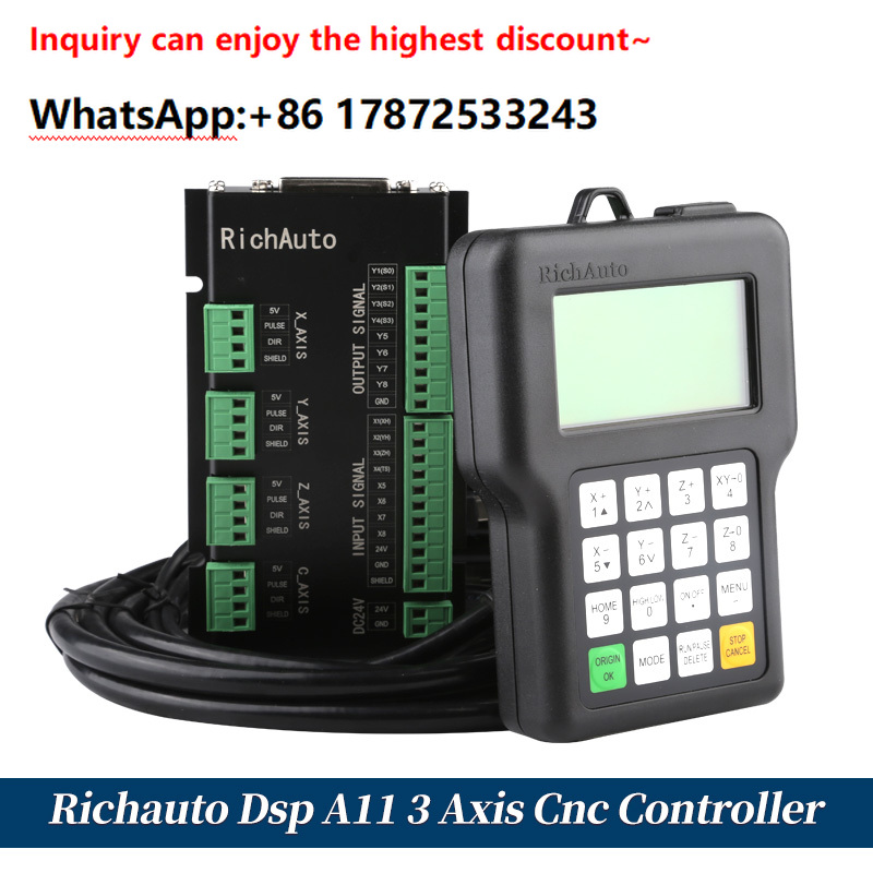 Pilot zdalnego sterowania CNC  – Richauto A11 Dsp Controller 3 Axis recenzja i cena