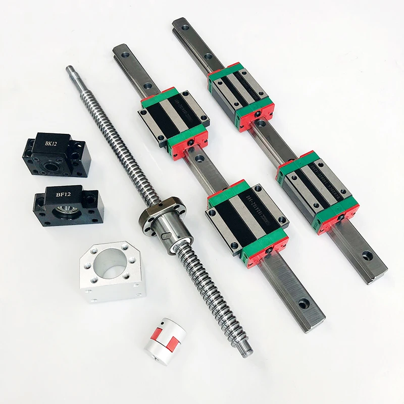 2 zestawy prowadnic liniowych  – Hgr20 Linear Guide Rail Ballscrew Set recenzja i cena