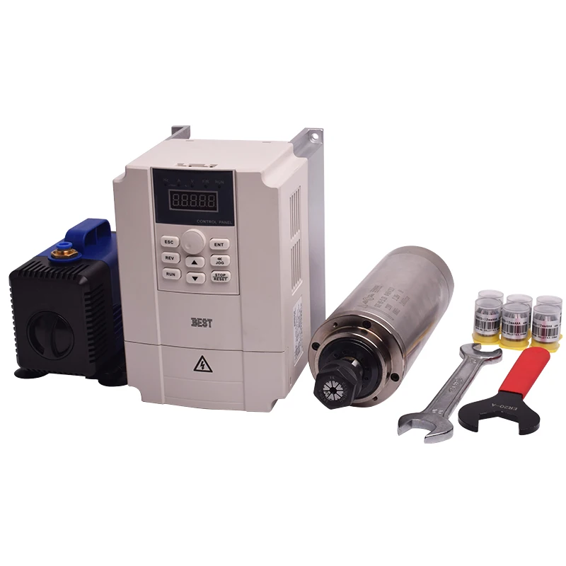 Tani, szybki wrzeciono-głowica – 2.2Kw Water Cooled Spindle Kit Vfd recenzja i cena